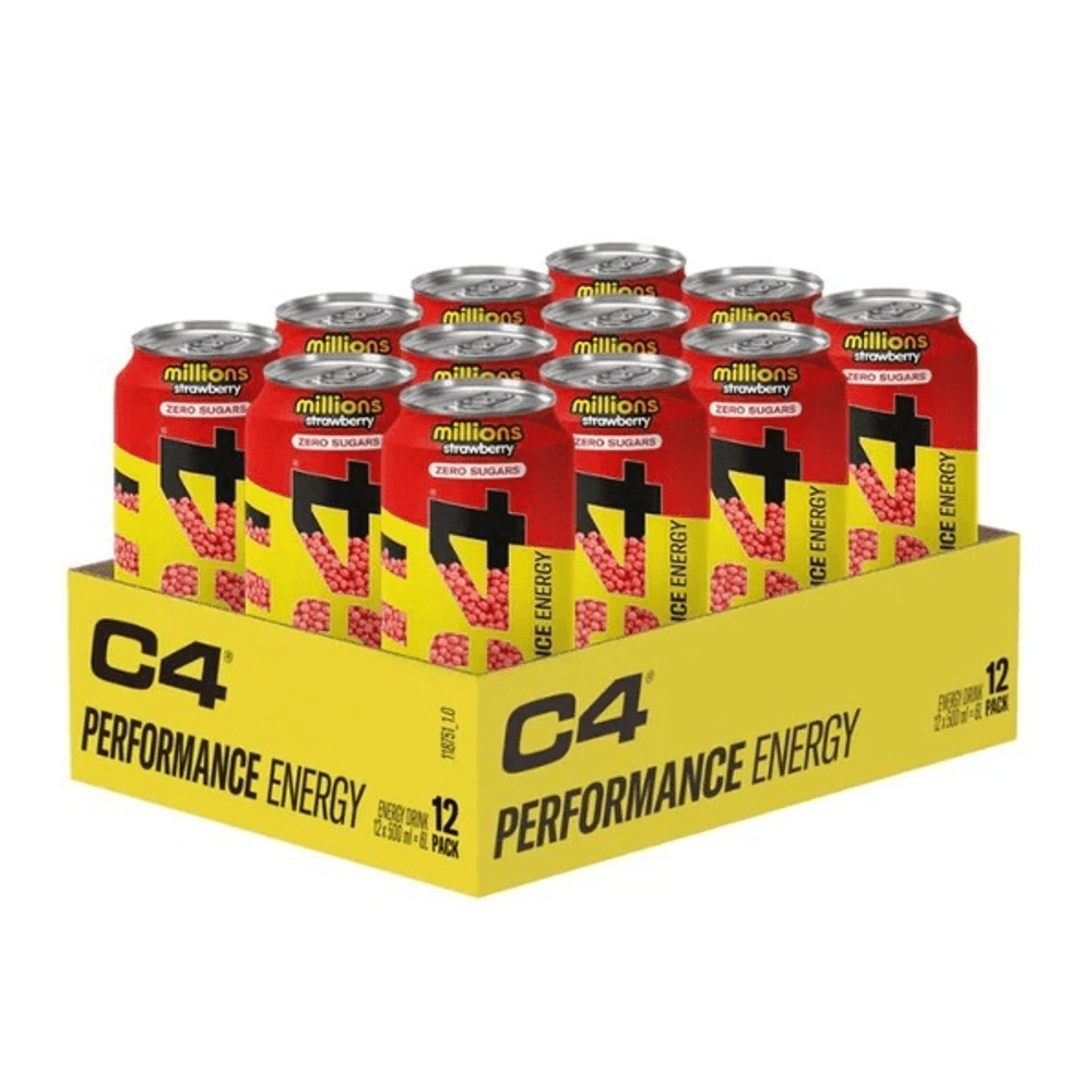 C4 Performance Energy, Millions Strawberry - 12 x 500ml