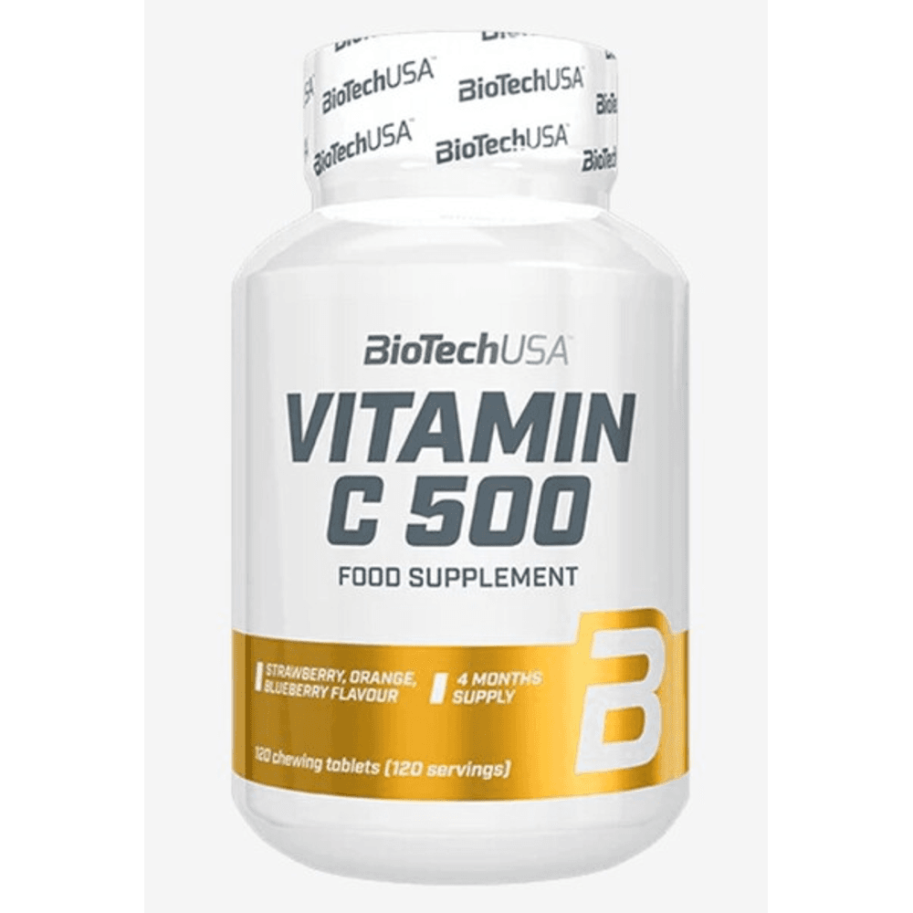 Vitamin C 500, Strawberry Orange Blueberry - 120 chewing tabs